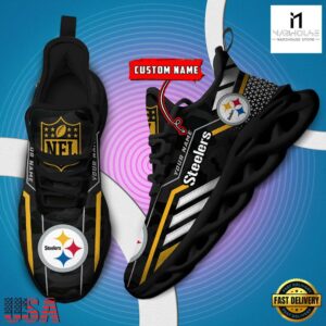 Custom Name NFL Pittsburgh SteelersClunky Max Soul Shoes