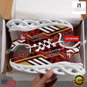Custom Name NFL San Francisco 49ers Clunky Max Soul Shoes