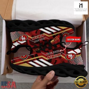 Custom Name NFL San Francisco 49ers Clunky Max Soul Shoes