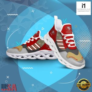 Custom Name NFL San Francisco 49ers Clunky Sport Max Soul Shoes