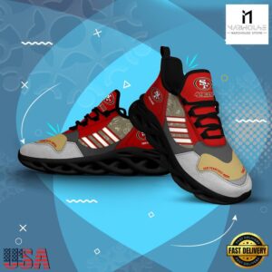 Custom Name NFL San Francisco 49ers Clunky Sport Max Soul Shoes