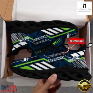 Custom Name NFL Seattle Seahawks Clunky Max Soul Shoes