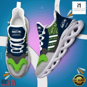 Custom Name NFL Seattle Seahawks Clunky Sport Max Soul Shoes