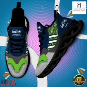 Custom Name NFL Seattle Seahawks Clunky Sport Max Soul Shoes