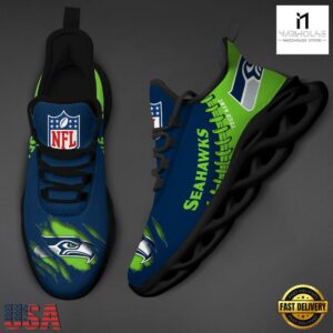 Custom Name NFL Seattle Seahawks Max Soul Shoes