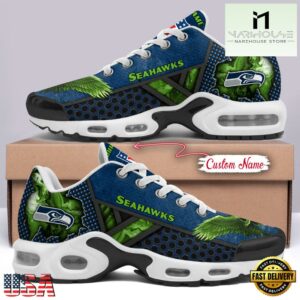 Custom Name NFL Seattle Seahawks Skull Air Max Plus Shoes