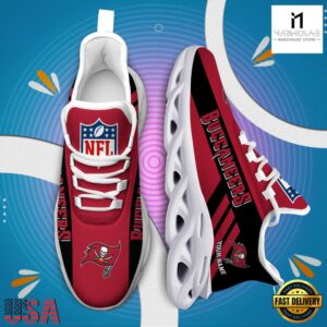 Custom Name NFL Tampa Bay Buccaneers Max Soul Shoes Gift For Fans