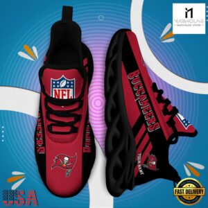 Custom Name NFL Tampa Bay Buccaneers Max Soul Shoes Gift For Fans