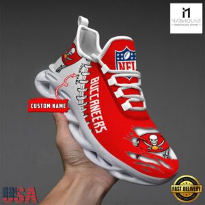Custom Name NFL Tampa Bay Buccaneers Max Soul Shoes