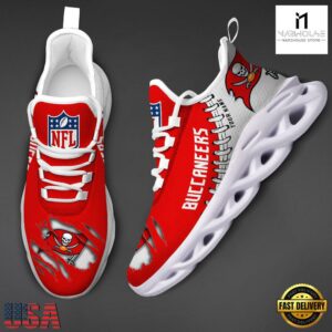 Custom Name NFL Tampa Bay Buccaneers Max Soul Shoes