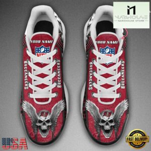 Custom Name NFL Tampa Bay Buccaneers Skull Air Max Plus Shoes