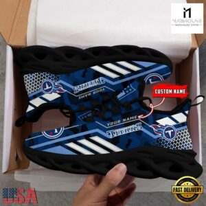 Personalized NFL Tennessee Titans Clunky Max Soul Shoes NFL Gifts 10 Custom Name NFL Tennessee Titans Clunky Max Soul Shoes