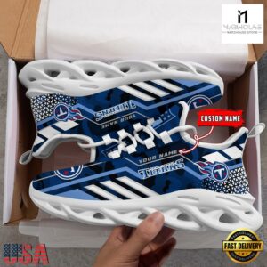 Personalized NFL Tennessee Titans Clunky Max Soul Shoes NFL Gifts 11 Custom Name NFL Tennessee Titans Clunky Max Soul Shoes