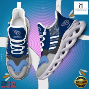Custom Name NFL Tennessee Titans Clunky Sport Max Soul Shoes