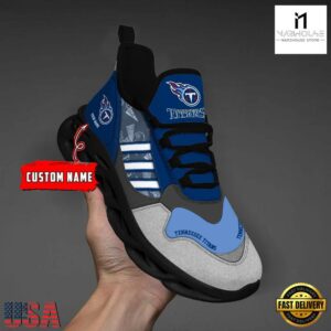 Custom Name NFL Tennessee Titans Clunky Sport Max Soul Shoes