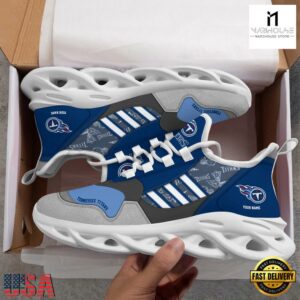 Custom Name NFL Tennessee Titans Clunky Sport Max Soul Shoes
