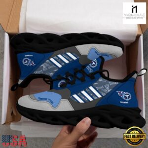 Custom Name NFL Tennessee Titans Clunky Sport Max Soul Shoes