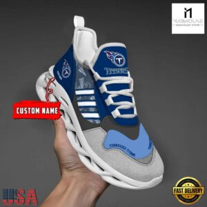 Custom Name NFL Tennessee Titans Clunky Sport Max Soul Shoes