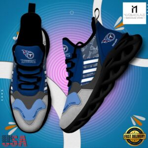Custom Name NFL Tennessee Titans Clunky Sport Max Soul Shoes