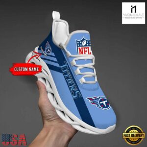 Custom Name NFL Tennessee Titans Max Soul Shoes Gift For Fans
