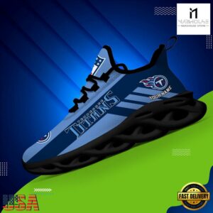 Custom Name NFL Tennessee Titans Max Soul Shoes Gift For Fans
