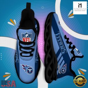 Custom Name NFL Tennessee Titans Max Soul Shoes Gift For Fans