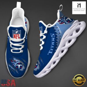 Custom Name NFL Tennessee Titans Max Soul Shoes