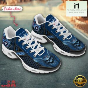 NFL Tennessee Titans Skull Custom Air Max Plus Shoes 7 Custom Name NFL Tennessee Titans Skull Air Max Plus Shoes