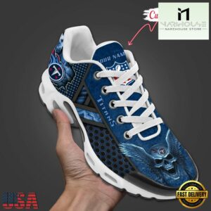 Custom Name NFL Tennessee Titans Skull Air Max Plus Shoes