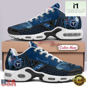 Custom Name NFL Tennessee Titans Skull Air Max Plus Shoes