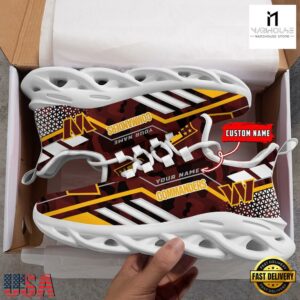 Custom Name NFL Washington Commanders Clunky Max Soul Shoes