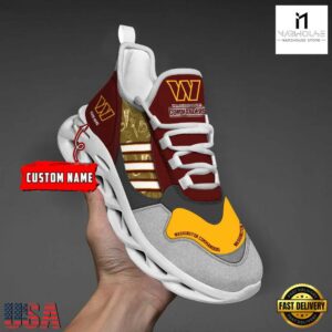 Custom Name NFL Washington Commanders Clunky Sport Max Soul Shoes