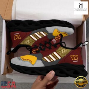 Custom Name NFL Washington Commanders Clunky Sport Max Soul Shoes