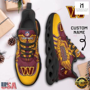Custom Name NFL Washington Commanders Max Soul Shoes For Men And Women