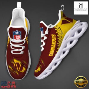 Custom Name NFL Washington Redskins Max Soul Shoes