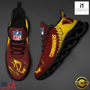 Custom Name NFL Washington Redskins Max Soul Shoes