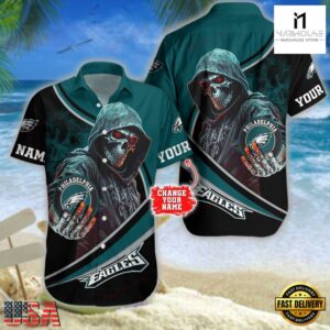 Custom Name Philadelphia Eagles NFL Hawaiian Shirt