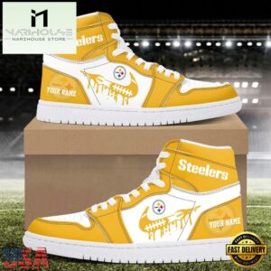 Custom Name Pittsburgh Steelers Air Jordan 1 Shoes