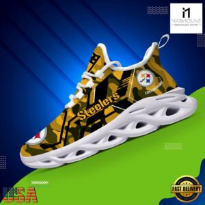 Personalized Pittsburgh Steelers NFL Sport Team Clunky Max Soul Shoes NFL Gifts 13 Custom Name Pittsburgh Steelers NFL Sport Team Clunky Max Soul Shoes