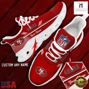 Custom Name San Francisco 49ers NFL Sport Max Soul Shoes