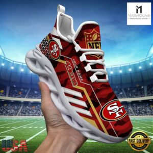 Custom Name San Francisco 49ers NFL Sport Team Clunky Max Soul Shoes
