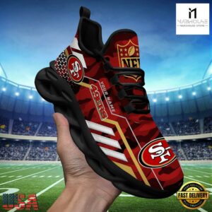 Custom Name San Francisco 49ers NFL Sport Team Clunky Max Soul Shoes