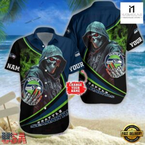 Custom Name Seattle Seahawks NFL Hawaiian Shirt
