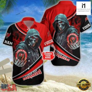 Custom Name Tampa Bay Buccaneers NFL Hawaiian Shirt