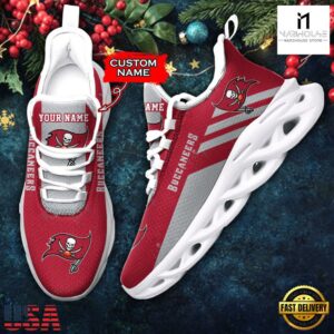 Custom Name Tampa Bay Buccaneers NFL New Merry Christmas Max Soul Shoes