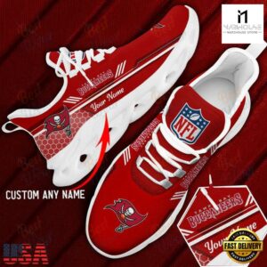 Custom Name Tampa Bay Buccaneers NFL Sport Max Soul Shoes