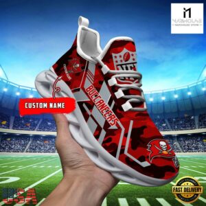 Custom Name Tampa Bay Buccaneers NFL Sport Team Clunky Max Soul Shoes