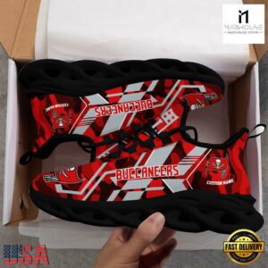 Personalized Tampa Bay Buccaneers NFL Sport Team Clunky Max Soul Shoes NFL Gifts 11 Custom Name Tampa Bay Buccaneers NFL Sport Team Clunky Max Soul Shoes