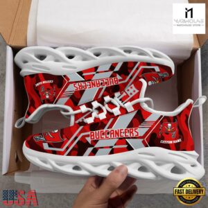 Personalized Tampa Bay Buccaneers NFL Sport Team Clunky Max Soul Shoes NFL Gifts 14 Custom Name Tampa Bay Buccaneers NFL Sport Team Clunky Max Soul Shoes