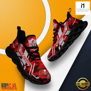 Personalized Tampa Bay Buccaneers NFL Sport Team Clunky Max Soul Shoes NFL Gifts 12 Custom Name Tampa Bay Buccaneers NFL Sport Team Clunky Max Soul Shoes